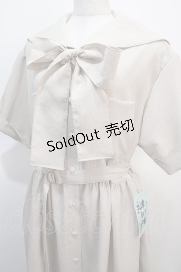 画像3: Physical Drop / セーラーワンピース  ベージュ Y-25-04-21-084-LO-OP-SZ-ZY (3)