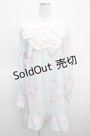 画像: ACDC RAG / ホイップネコ ワンピース  ブルー Y-25-04-21-086-PU-OP-SZ-ZY