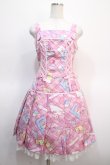 画像1: Angelic Pretty / Fancy Stationeryローウエストジャンパースカート  ピンク Y-25-04-21-089-AP-OP-SZ-ZY (1)