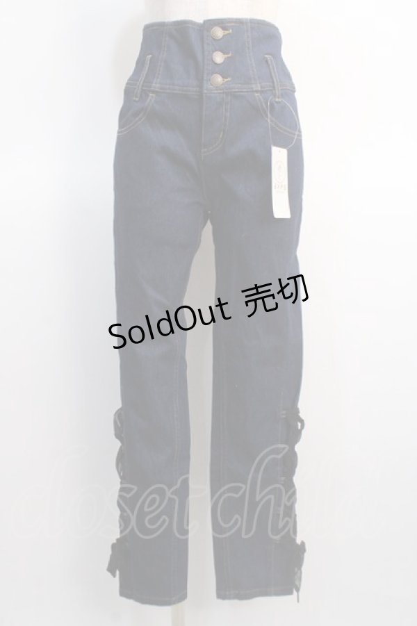 画像1: axes femme POETIQUE / ハイウエストデニムパンツ M インディゴ Y-25-04-21-092-AX-PA-SZ-ZY (1)