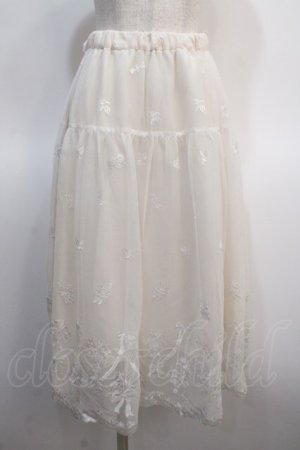 画像: axes femme POETIQUE / リボンブーケレーススカート M 生成り Y-25-04-21-095-AX-SK-SZ-ZY