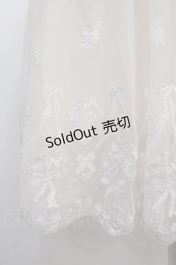 画像3: axes femme POETIQUE / リボンブーケレーススカート M 生成り Y-25-04-21-095-AX-SK-SZ-ZY (3)