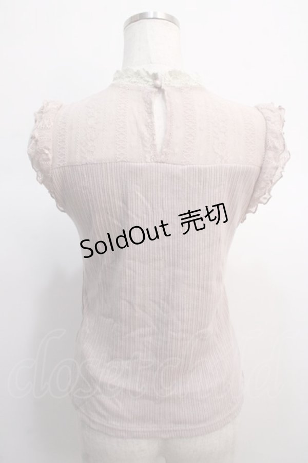 画像2: axes femme / パール付きタンクトップ  ピンク Y-25-04-21-011-AX-TO-SZ-ZY (2)
