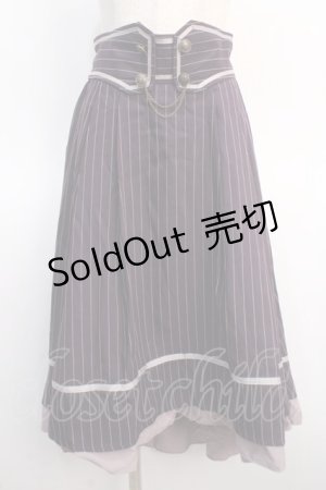 画像: axes femme / ベルト風フィッシュテールスカート F パープル Y-25-04-21-097-AX-SK-SZ-ZY