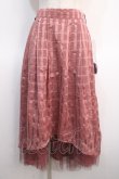 画像1: axes femme POETIQUE / シアーチェックロングスカート M ピンク Y-25-04-21-101-AX-SK-SZ-ZY (1)
