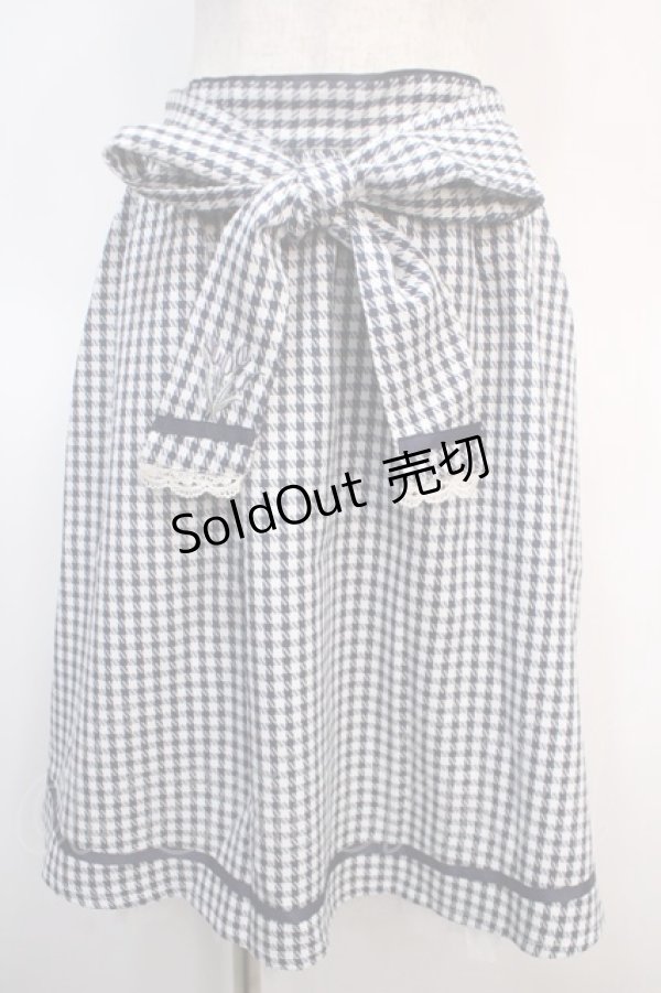 画像1: axes femme POETIQUE / チューリップブーケ刺繍スカート  紺 Y-25-04-21-119-AX-SK-SZ-ZY (1)