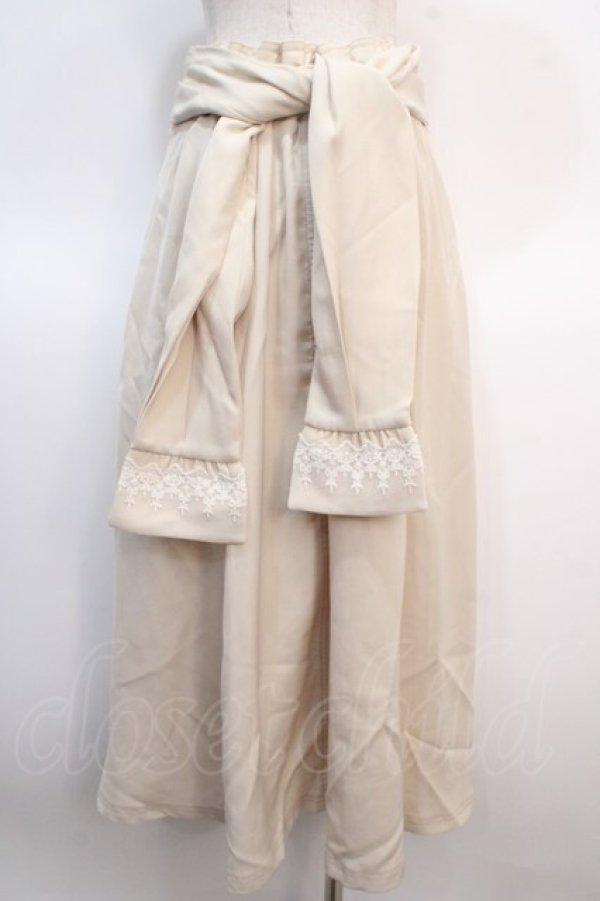 画像2: axes femme POETIQUE / 袖デザインラップ風スカート M ベージュ Y-25-04-21-124-AX-SK-SZ-ZY (2)