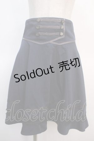 画像: axes femme / Wボタンスカート M 紺 Y-25-04-21-138-AX-SK-SZ-ZI