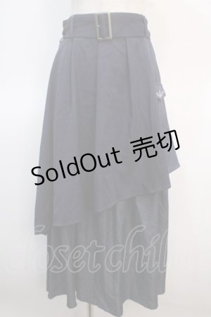 画像: axes femme / アシメティアードロングスカート F インディゴ Y-25-04-21-140-AX-SK-SZ-ZI