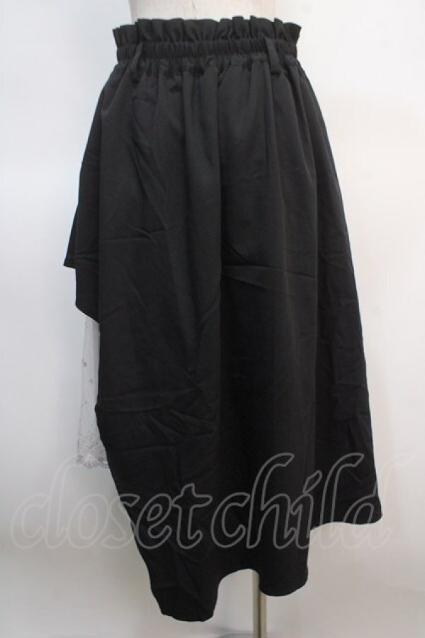 画像2: axes femme POETIQUE / レースアシメトレンチスカート  黒 Y-25-04-21-159-AX-SK-SZ-ZY (2)