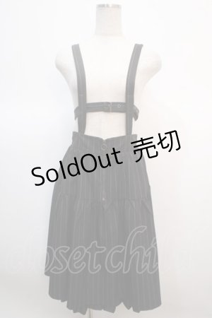 画像: axes femme POETIQUE / ハーネスデザインサス付スカート M 黒 Y-25-04-21-161-AX-SK-SZ-ZY