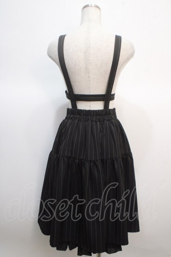 画像2: axes femme POETIQUE / ハーネスデザインサス付スカート M 黒 Y-25-04-21-161-AX-SK-SZ-ZY (2)