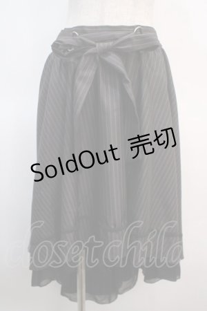 画像: axes femme / ベルト付フィッシュテールスカート M 黒 Y-25-04-21-168-AX-SK-SZ-ZI