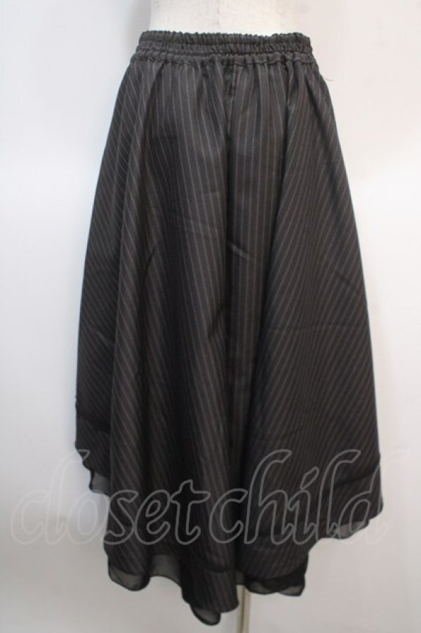 画像2: axes femme / ベルト付フィッシュテールスカート M 黒 Y-25-04-21-168-AX-SK-SZ-ZY (2)