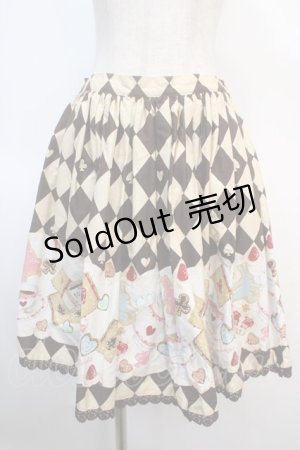 画像: BABY,THE STARS SHINE BRIGHT / ALICE'S Marchin' Cookie Flavourクリーミースカート  ブラウン Y-25-04-21-171-BA-SK-SZ-ZY