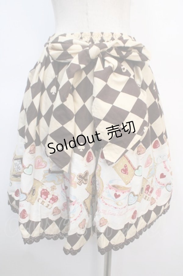 画像2: BABY,THE STARS SHINE BRIGHT / ALICE'S Marchin' Cookie Flavourクリーミースカート  ブラウン Y-25-04-21-171-BA-SK-SZ-ZY (2)