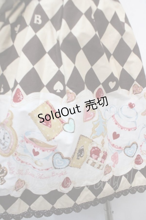 画像3: BABY,THE STARS SHINE BRIGHT / ALICE'S Marchin' Cookie Flavourクリーミースカート  ブラウン Y-25-04-21-171-BA-SK-SZ-ZY (3)