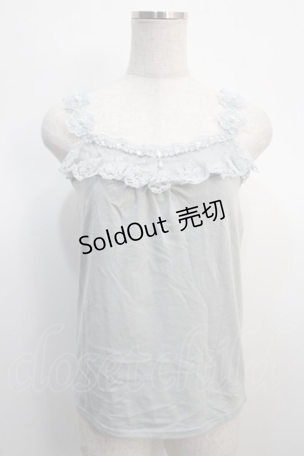 画像1: axes femme / お花ストラップキャミ   Y-25-04-21-005-AX-TO-SZ-ZY (1)