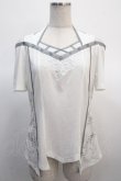 画像1: Ozz Croce / 刺繍入り肩開きトップス  オフ白 Y-25-04-21-045-OO-TO-SZ-ZY (1)