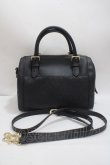 画像2: Maison de FLEUR / モノグラムポケットボストンショルダーバッグ F ブラック Y-25-04-23-005-LO-BG-SZ-ZY (2)