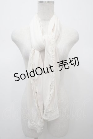 画像: axes femme / ビジュー釦UVカットストール  キナリ Y-25-04-23-068-AX-ZA-SZ-ZY