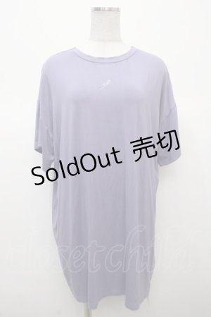 画像: axes femme POETIQUE / レースアップビックTシャツ  ラベンダー Y-25-04-23-083-AX-TO-SZ-ZI
