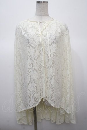 画像: axes femme / 総レースケープガウン  キナリ Y-25-04-23-090-AX-JA-SZ-ZY