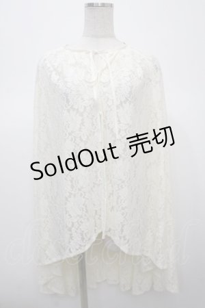 画像: axes femme / 総レースケープガウン  キナリ Y-25-04-23-090-AX-JA-SZ-ZY