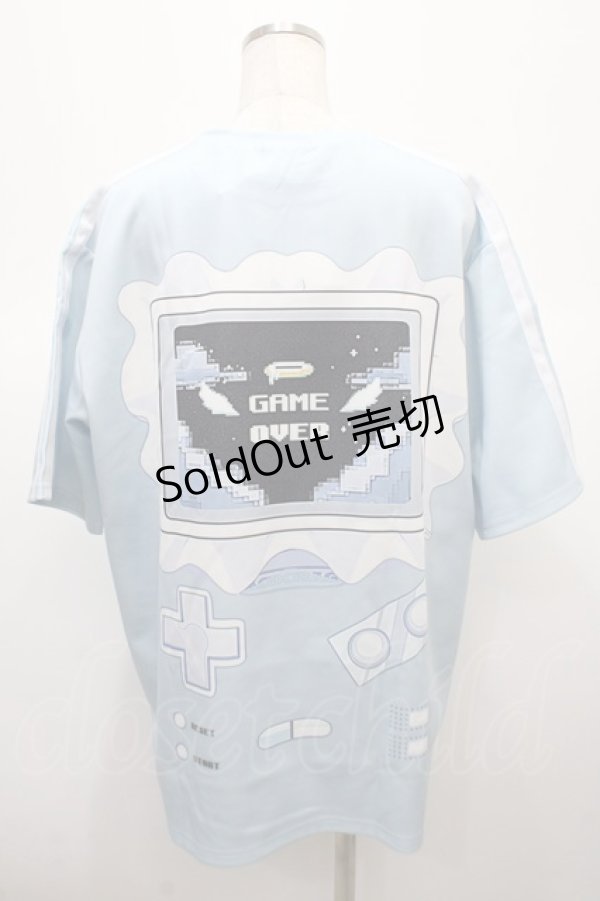 画像2: ACDC　RAG / Game OVER Tシャツ  サックス Y-25-04-23-094-PU-TO-SZ-ZY (2)