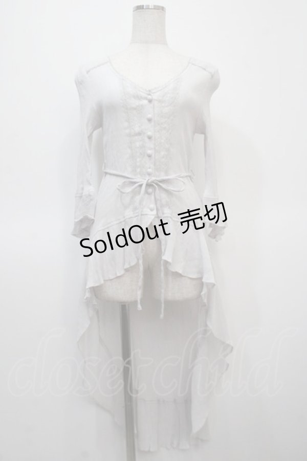 画像1: axes femme / ベルト付イレヘムカーデ M グレー Y-25-04-23-104-AX-TO-SZ-ZY (1)