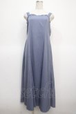 画像1: axes femme / レースブラウス×ワンピースSET  サックス Y-25-04-23-114-AX-OP-SZ-ZY (1)