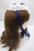 画像5: Moi-meme-Moitie / ディヴァインクロス丸型ヘッドドレス  白×青 Y-25-04-23-009-MO-AC-SZ-ZY (5)