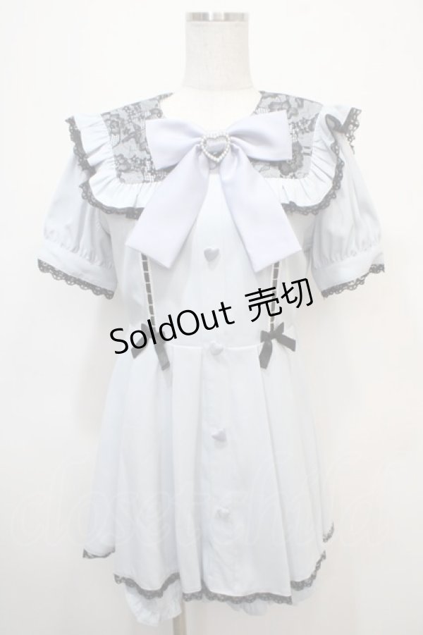 画像1: Ank Rouge / レースコンビネゾン M サックス Y-25-04-23-127-CA-OP-SZ-ZY (1)