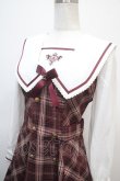 画像3: Amavel / Classical Confection チェックセーラーワンピース F ボルドー Y-25-04-23-129-CA-OP-SZ-ZY (3)