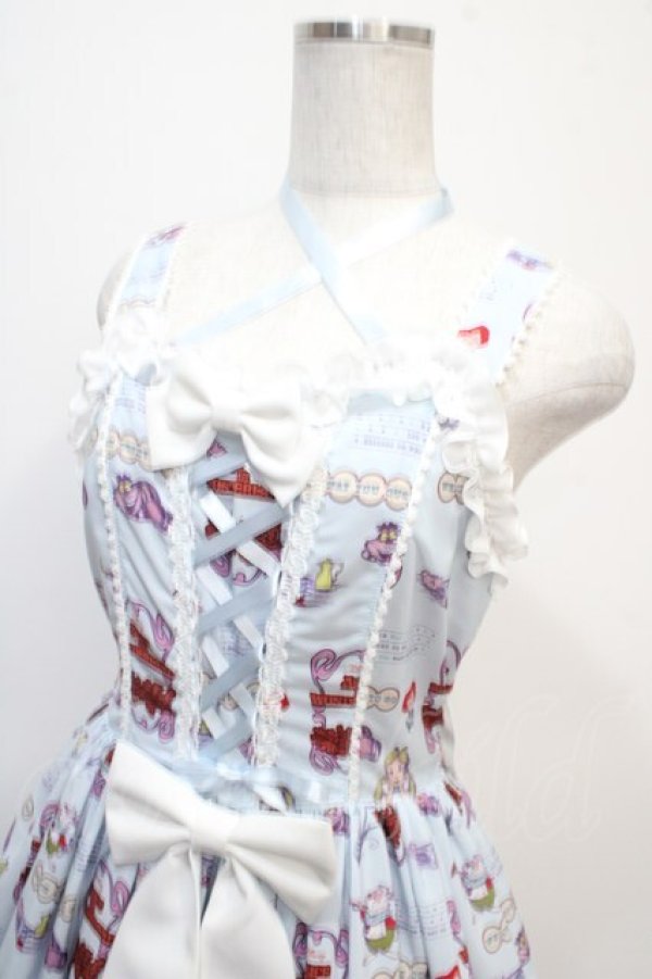 画像3: metamorphose / Disney Alice in Wonderlandジャンパースカートセット 1 サックス Y-25-04-23-134-ME-OP-SZ-ZY (3)