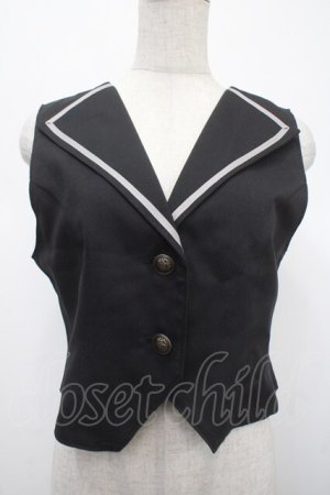 画像: axes femme / クラシックショートベスト F 黒 Y-25-04-23-011-AX-TO-SZ-ZY