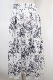 画像1: axes femme Nostalgic / ドローイングフラワー柄スカート F 茶 Y-25-04-23-142-LO-SK-SZ-ZY (1)