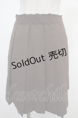 画像: axes femme / プリーツキュロット F 茶 Y-25-04-23-146-AX-PA-SZ-ZT158