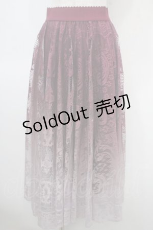 画像: axes femme / レースグラデーションスカート  ピンク Y-25-04-23-151-AX-SK-SZ-ZY