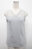 画像1: axes femme / 繊細レースタンクトップ M グレー Y-25-04-23-021-AX-TO-SZ-ZY (1)