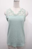 画像1: axes femme / 繊細レースタンクトップ M ミント Y-25-04-23-023-AX-TO-SZ-ZY (1)