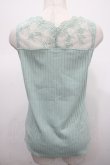 画像2: axes femme / 繊細レースタンクトップ M ミント Y-25-04-23-023-AX-TO-SZ-ZY (2)
