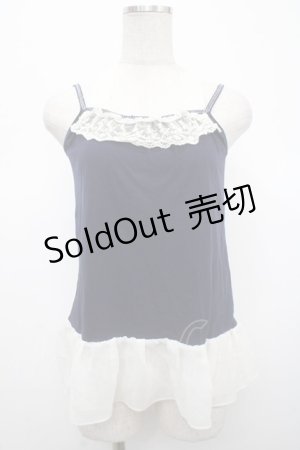 画像: axes femme / アンサンブルレーシーニット M 紺 Y-25-04-23-024-AX-TO-SZ-ZY