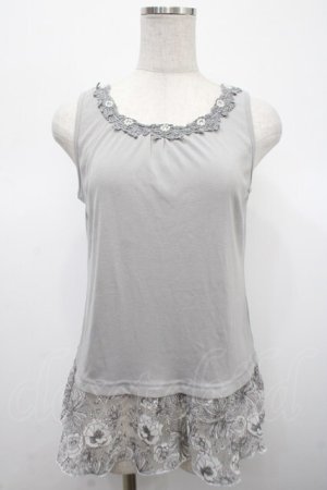 画像: axes femme / 裾オパールタンクトップ M グレー Y-25-04-23-030-AX-TO-SZ-ZY
