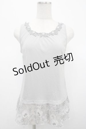 画像: axes femme / 裾オパールタンクトップ M グレー Y-25-04-23-030-AX-TO-SZ-ZY