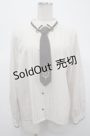 画像: axes femme / タイ付ブラウス M ベージュ Y-25-04-23-040-AX-BL-SZ-ZY