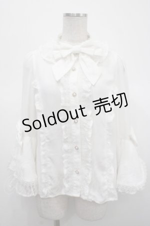 画像: axes femme kawaii / 姫袖7分丈ブラウス M 白 Y-25-04-23-043-AX-BL-SZ-ZY