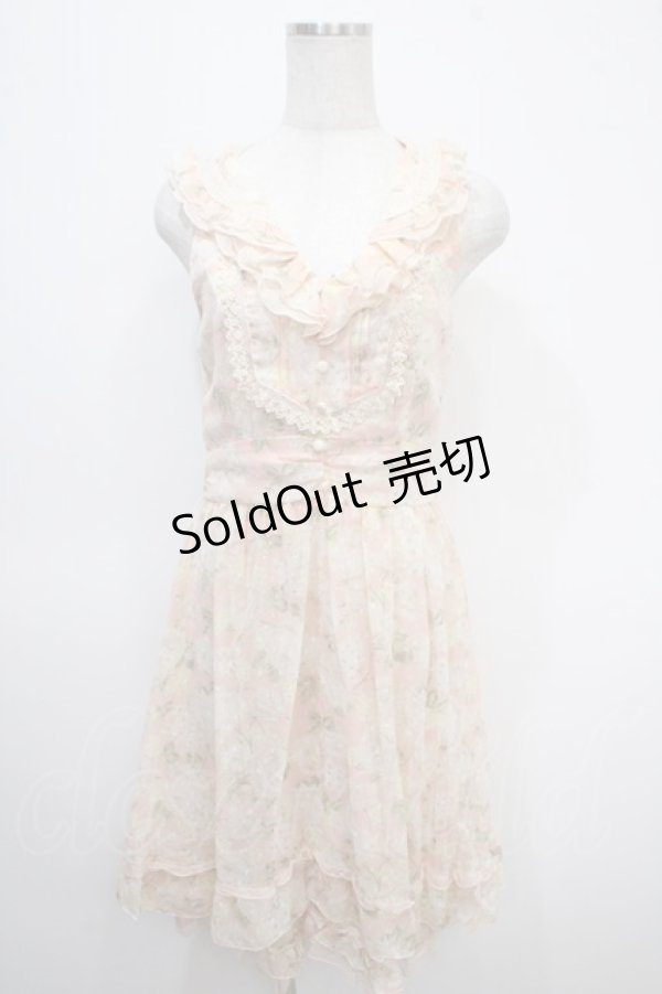 画像1: axes femme / 襟取り外しホルター風ワンピース M アワピンク Y-25-04-26-052-AX-OP-SZ-ZY (1)