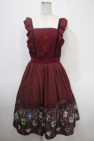 画像: axes femme POETIQUE / ふしぎの国のアリス/ワンピース M ワイン Y-25-04-26-055-AX-OP-SZ-ZY