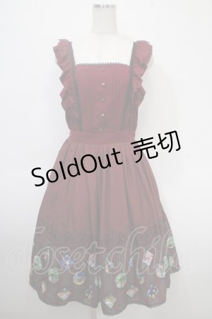 画像: axes femme POETIQUE / ふしぎの国のアリス/ワンピース M ワイン Y-25-04-26-055-AX-OP-SZ-ZI